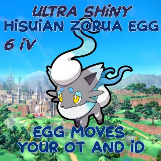 Ultra Shiny H Zorua EGG / Your OT ID