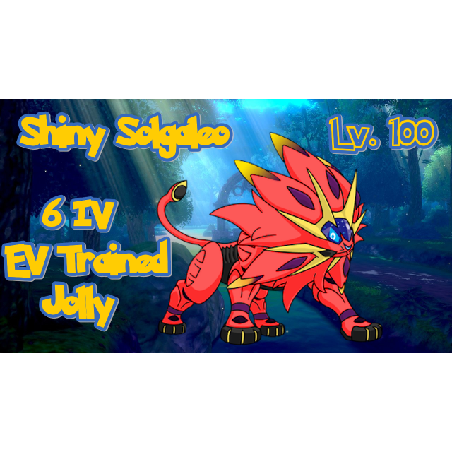 Pokemon Sword and Shield Solgaleo 6IV-EV Trained