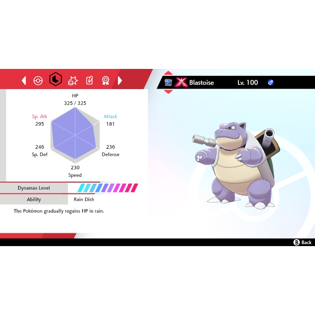 Other | Shiny GMAX Blastoise - Pokémon Sword and Shield Game Items ...