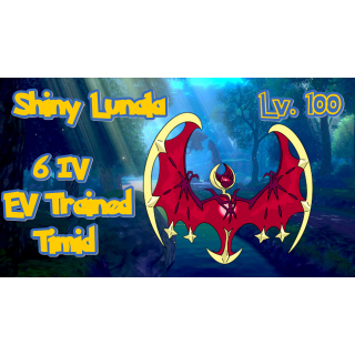 Pokemon Sword and Shield Shiny Ultra Shiny Lunala 6IV-EV Trained