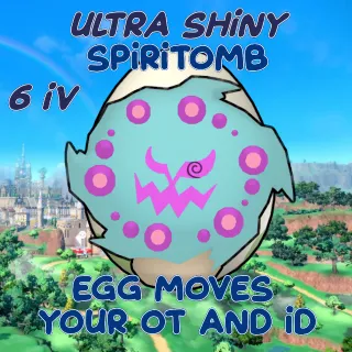Ultra Shiny Spiritomb EGG Your OT ID