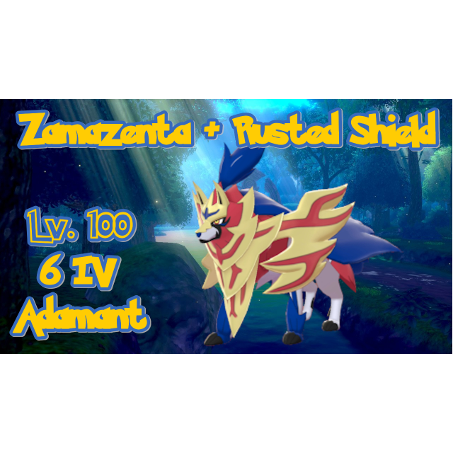Pokemon Sword and Shield Zamazenta 6IV-EV Trained
