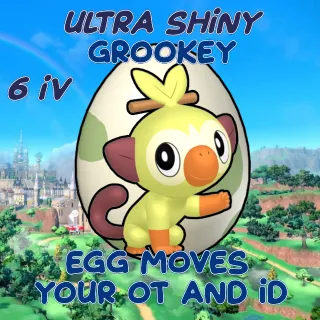 Ultra Shiny Grookey EGG / Your OT ID