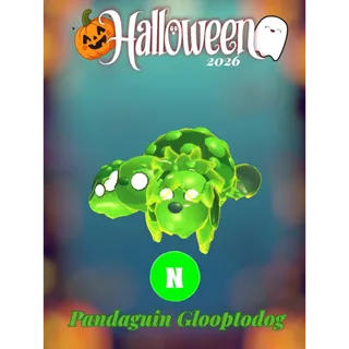 👻🎃 Halloween 2026, Neon Pandaguin Glooptodog 🎃👻