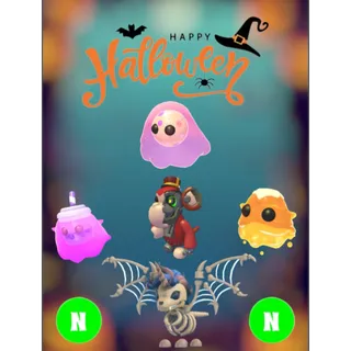 👻🎃 Halloween Neon Bundle: Neon Skelicorn, Neon, Bubblegeist, Neon Bobageist, Neon Caramelgeist, Neon Bolt,🎃👻