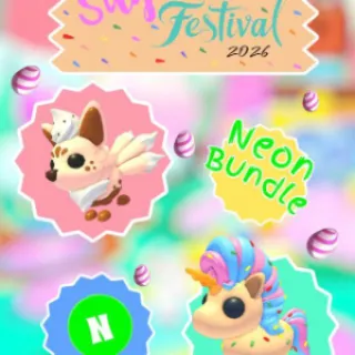 🍭🍬 Neon Candicorn & Neon Latte Kitsune🍡🍫