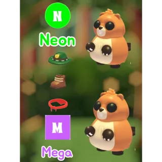🏕🥾 Mega Ranger Beaver and Neon Ranger Beaver(with petwear)  🌳🪓