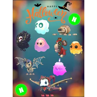👻🎃 ALL 9 Halloween Neon Pet's, Neon Jester Dragon, Neon Skelicorn Neon Bubblegeis, Neon Jumpscare & MORE 🎃👻