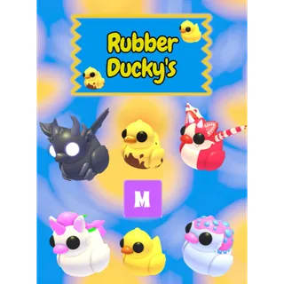 🦆6 MEGA Bundle, Strawberry Shortcake Ducky, Shadow Dragon Ducky, Unicorn Ducky, Glyptodon Ducky, Rubber Ducky & Dirty Ducky 🐥