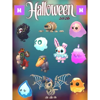 👻🎃11 Halloween Mega Pet's, Mega Skelicorn, Mega, Bubblegeist, Mega Bolt, Mega Jumpscare, Mega Stitches, Mega Boohoo + More🎃👻