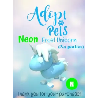🦄❄️Adopt From Me (No Potion) Frost Unicorn❄️🦄