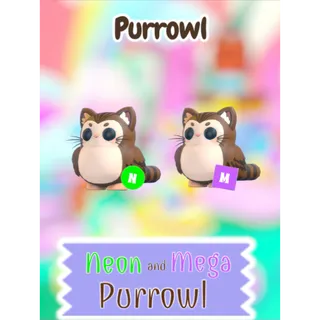 🌸 Mega & Neon Purrowl Bundle 🌼