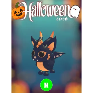 👻🎃 Halloween 2026, Neon Stray Cat Dragon 🎃👻