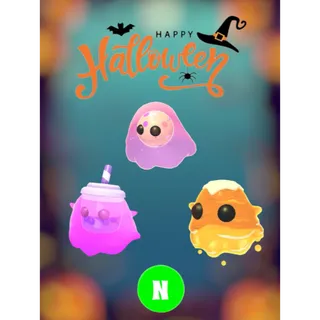 👻🎃 Halloween Neon Bundle: Neon Bubblegeist, Neon Bobageist, Neon Caramelgeist 🎃👻