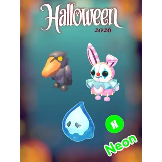👻🎃Week 3 Halloween Neon Pet's, Neon Stitches, Neon Boohoo & Neon Shoebill 🎃👻