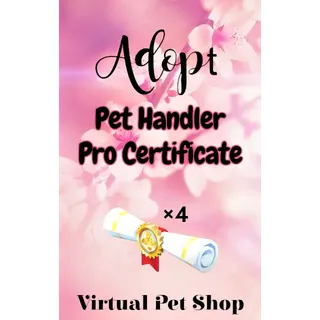 ×4 Pet Handler Pro Certificate