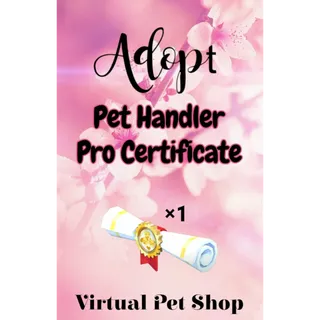×1 Pet Handler Pro Certificate