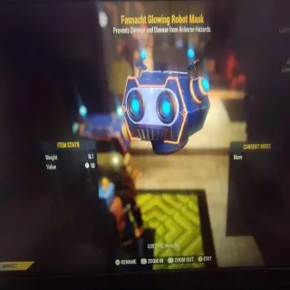 FASNACHT GLOW ROBOT MASK