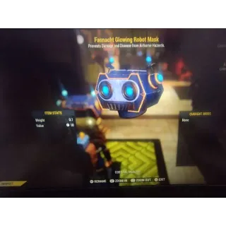 FASNACHT GLOW ROBOT MASK