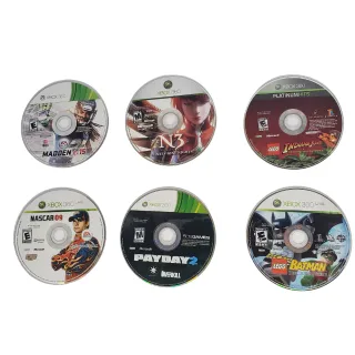 Microsoft Xbox 360 6 Game Family Bundle Game Lot- DISC ONLY Payday 2 Madden Lego