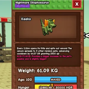 Nightmare Dilophosaurus