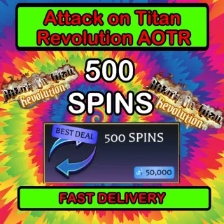 500 SPINS Attack on Titan Revolution