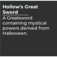 GPO - Hollows Greath Sword