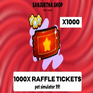 x1000 exclusive raffle tickets ps99