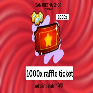 1000x raffle ticket ps99