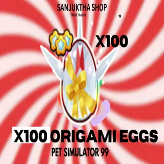x100 origami eggs ps99