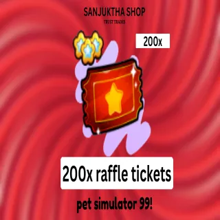 x200 exclusive raffle tickets ps99