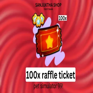 100x raffle ticket ps99