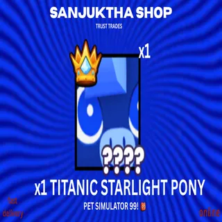 Titanic Starlight pony ps99