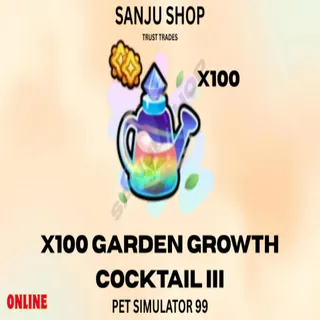 X100 GARDEN GROWTH COCKTAIL III