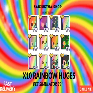 x10 rainbow huges ps99