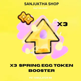 x3 spring egg token booster ps99