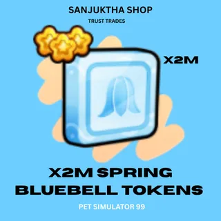 x2m spring bluebell tokens