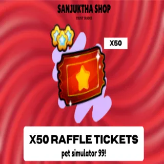 x50 raffle tickets ps99