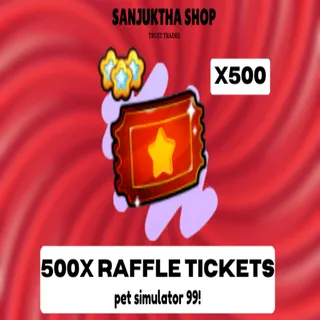x500 exclusive raffle tickets ps99