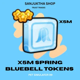 x5m spring bluebell tokens