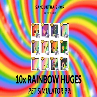 x10 rainbow huges ps99