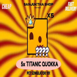 x5 titanic quokka ps99
