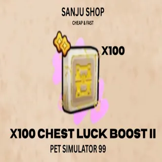 X100 CHEST LUCK BOOST II