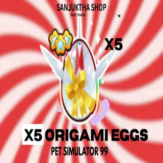 x5 origami eggs ps99