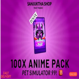 x100 anime pack ps99