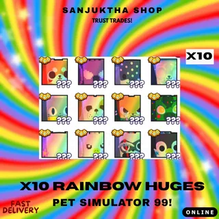 X10 RAINBOW HUGES PS99