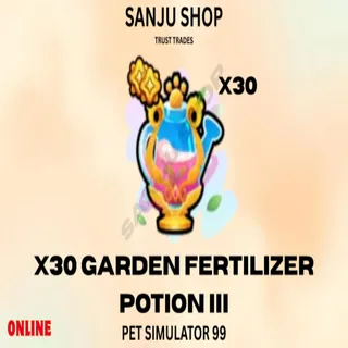 X30 GARDEN FERTILIZER III