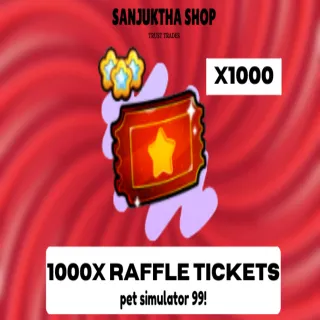x1000 exclusive raffle tickets ps99