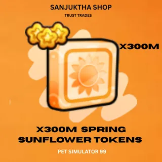 x300m spring sunflower tokens ps99
