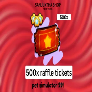 500x exclusive raffle tickets ps99